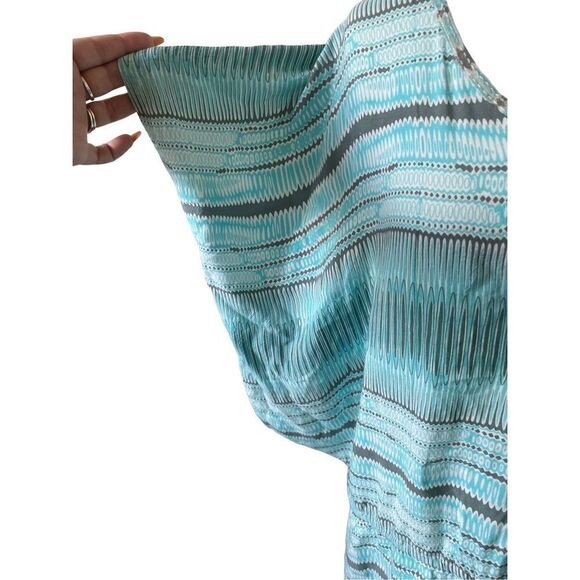 Maniki Batwing Swim Cover Dress Blue And White - Picture 10 of 12